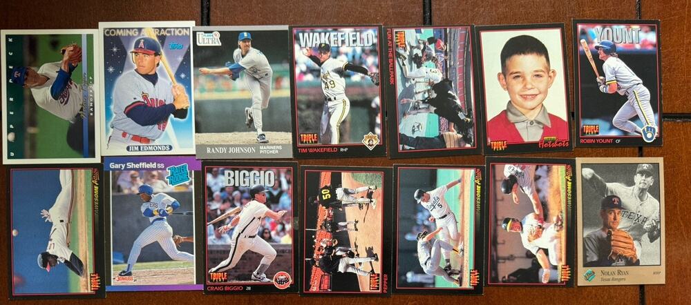 Vintage Baseball Card Rookie All-Stars Topps Upper Deck Donruss 1980's 1990